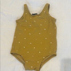 H&M Kids Mustard One Piece Swimsuit